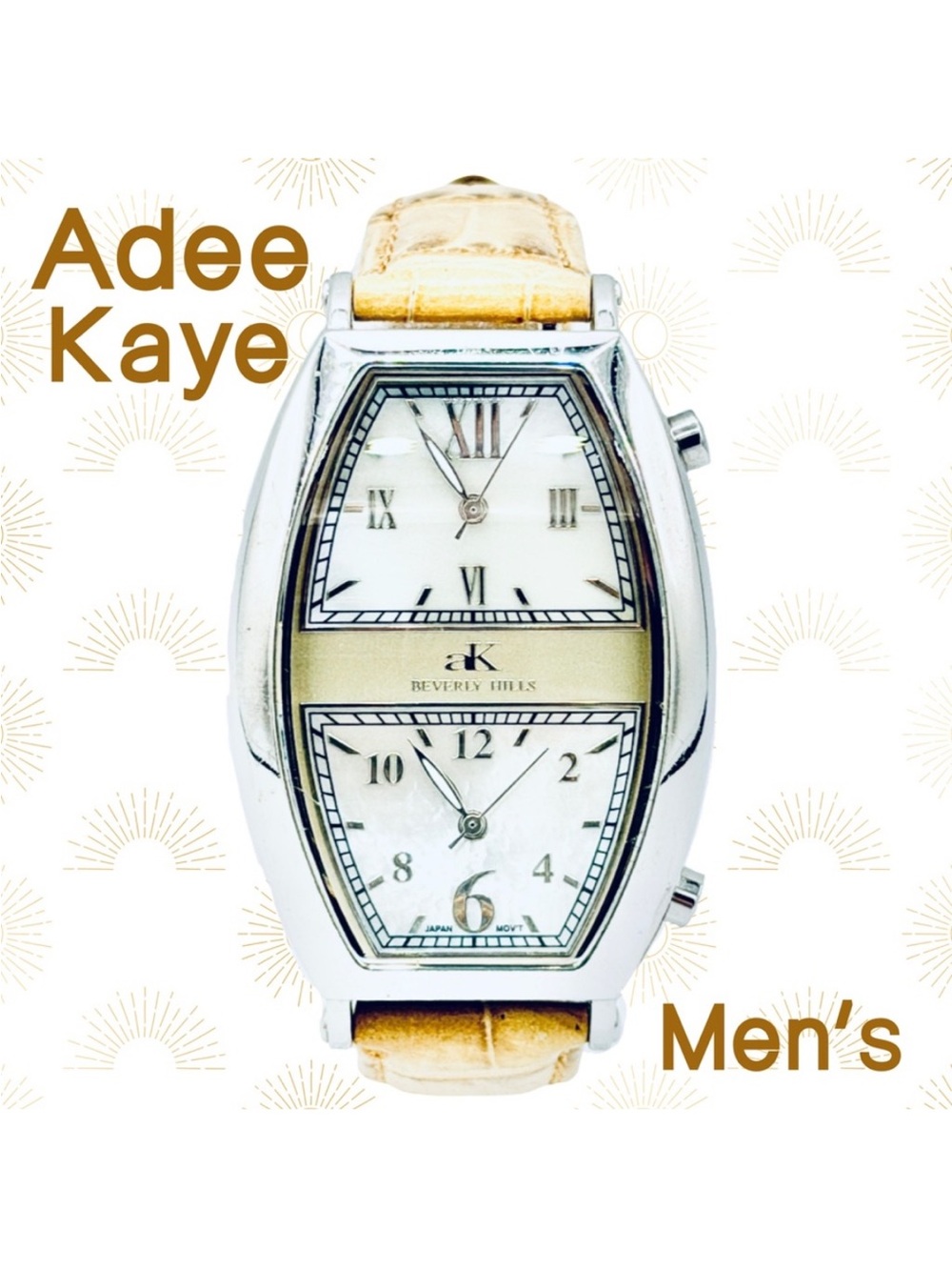Used Men ’s Adee Kaye Double Face Watch